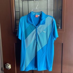 Puma women’s golf polo, size L but fits like a M.